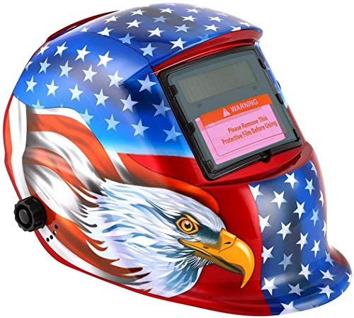 Schweißhelm, schweißermaske, Solar Schweißhelm Automatik für die Anwendungen MIG/MAG/TIG/Schleifen/Lichtbogenschweißen/Plasma schneiden- CE/RoHS Zertifiziert