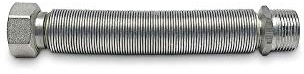 Raccordo flessibile per acqua in acciaio inox MF estensibile da 10 a 20cm circa (1 pollice)