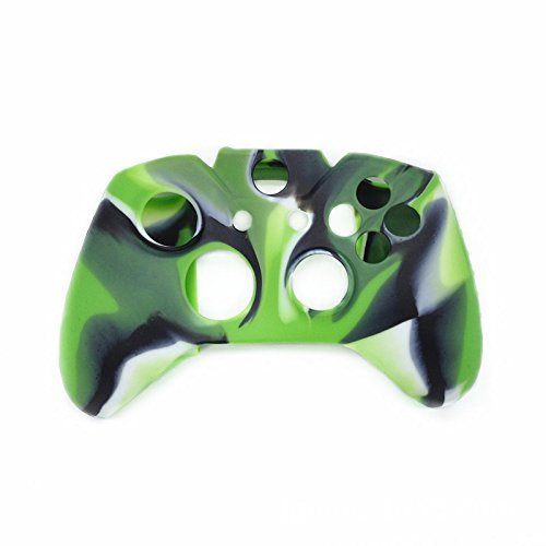 Carcasa de silicona para mando Xbox One, diseño de camuflaje verde
