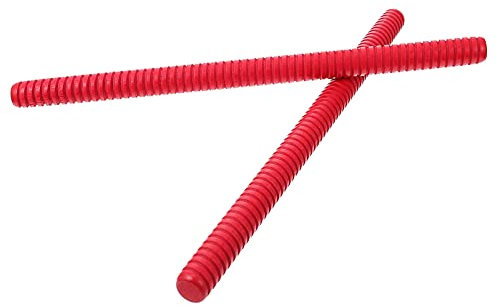 MILISTEN 2Pcs Rhythmus Sticks Musik Lummi Sticks Holz Musikinstrumente Rhythmus Stick Set Holz Percussion Instrument (rot)