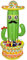 Triumpeek Aufblasbarer Kaktus-Kühler, Fiesta, aufblasbarer Kaktus-Eiskübel mit Sombrero für Sommer, Schwimmbad, Hawaii-Motto-Party-Zubehör, Cinco de Mayo, aufblasbarer Party-Kühler, Dekoration, 140 cm