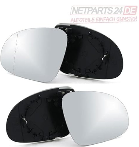 Johns, kompatibel zu VW Golf 5, Passat, Skoda Superb Spiegelglas Satz links und rechts beheizbar