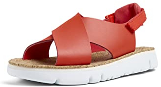 Camper, Oruga Sandal, Women Sandal, Bright Red, 40, (EU)