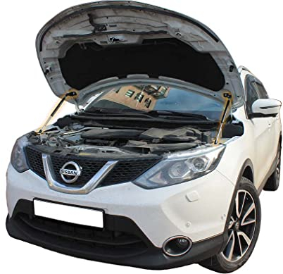 Motorhaubendämpfer kompatibel mit Nissan Qashqai II J11 2014-2021 Gasdruckfeder Motorhaube Dämpfer Gasfeder Stoßdämpfer Motorhaubenlifter 2 Stück