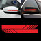 6 Paar Auto Rückspiegel Aufkleber, Reflektierende Autospiegel Aufkleber DIY Vinyl Streifen Dekoration Sport Stripes Auto Seitenspiegel Aufkleber für Autos SUV LKW Geländewagen, Rot(20×2cm)