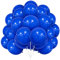Luftballons Blaue, 30 Stück 12 Zoll Matt Dunkelblau Luftballons Marine Blaue Tiefblaue Ballons mit Ballonband für Jungen Männ Deko Geburtstag Hochzeit Graduierung Karneval Jubiläum Taufen Dekorationen