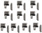PULABO 10 Sets Legierung Reparatur Reißverschluss Stopper Open End Reißverschluss StopperNähen Reißverschluss Bekleidungszubehör Praktisch