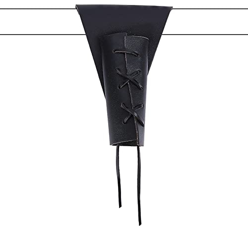 NBEADS Mittelalter Leder Schwert Frosch, Mittelalter Leder Taille Scheide Leder Schwert Gürtel Schwerthalter für Ritter Krieger Kostüm Cosplay Party Renaissance Accessoire, Schwarz