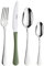 Prima Collection Bellagio Set 48 Pezzi Acciaio Inox Nichel Free Made in Italy, coltello con manico in polipropilene colore Verde