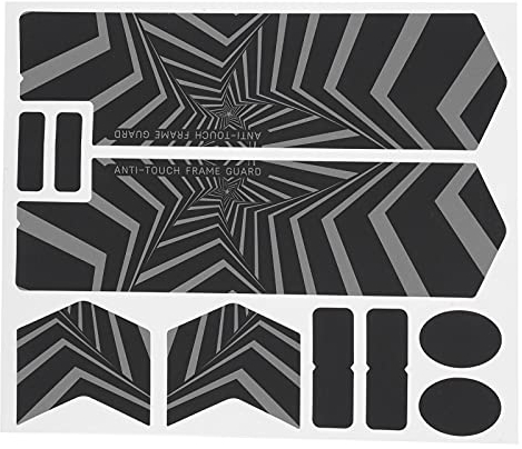 Vélo Chainstay Protector, VTT Fourche Avant Nuit Réfléchissant Autocollant Vélo Supérieur Inférieur Tube Autocollant Vélo Cadre Chaîne De Protection Garde Pad