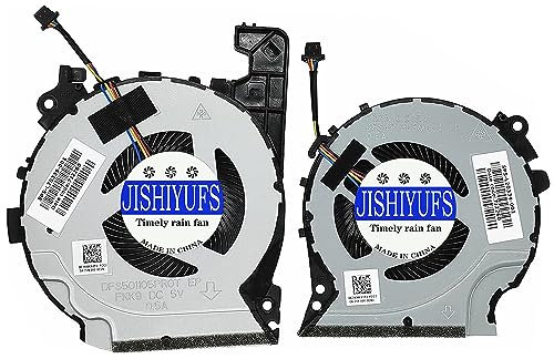 JISHIYUFS remplacement nouveau ventilateur de refroidissement pour HP Pavilion 15-cx 15-cx0068tx 15-cv0058wm 15-cx0020nr 15-cx0030nr 15-cx0045nr DFS501105PROT FKK9 SPS-L20335-001 L20334-001 DC5V