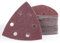 MIDO Professional Abrasive Mouse Sander Pads 60 PCS 93 mm Detail Sander Sandpaper 6 Holes Triangle Hook and Loop Sanding Disc Assorted 60/120/180/240/320/400 Grits