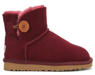 SPABOY 2023 Frauen Männer Winter Frau hohe Knöchel Schnee Pelz Stiefel Mann flache Pantoffel, 2, 37 EU