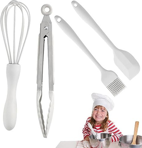 Novent Backspitze Set - Hitzebeständiges 4er-Pack Kochgeschirr Set Antihaft,Küchengeräte zum Backen, Kochen und Mischen, Backschaufel für Antihaft-Pfannen