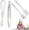 Novent Backspitze Set - Hitzebeständiges 4er-Pack Kochgeschirr Set Antihaft,Küchengeräte zum Backen, Kochen und Mischen, Backschaufel für Antihaft-Pfannen