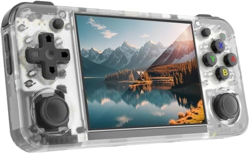 RG35XX H Retro Handheld Game Console, 3.5 Inch IPS Screen Linux System Retro Video Game Console with 64G TF Card Pre-Installed with 5500+ Games, Support HDMI TV Output 5G WiFi Bluetooth 4.2