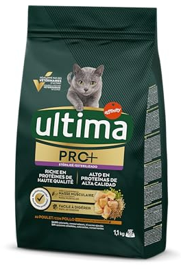 Ultima Pro + Pienso para Gatos con Pollo - 1,1kg