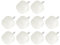 METALLIXITY Embouts de Pied de Meuble (16mm/0,63Pouces) 10 Pièces, Embouts Ronds Épais en Plastique pour Chaises - pour Protéger Les Pieds de Chaises et de Canapés, Blancs
