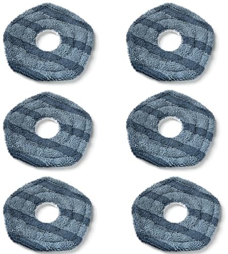 Chuancheng 6 Pack Reusable Mop Pads for Eufy X10 Pro Omni for Eufy X9 Pro Robot Vacuums, Replacement Washable Mopping Cloth Mop Pads