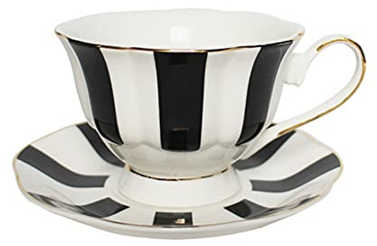 JKJZSALJ Set di Tazze da tè E Piattino in Ceramica Tazze Moderne in Porcellana Lussuosa Colazione Tazza da tè in Pino Tazza per Bevande
