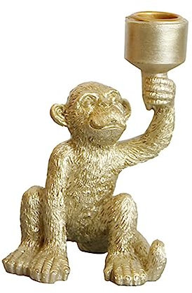 Kerzenhalter, lustiger Affe, der Kerze hält, Heimdekoration, Kunstharz, Party, Hochzeit, Heimdekorationen