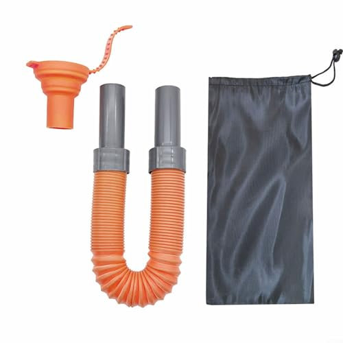 HOHOVYVY Abwasserschlauch Wohnwagen,Camping Wasserspeicher Caravan Zubehör Füllschlauch Outdoor Trinkwasserleitung(orange)