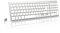 LeadsaiL Clavier sans Fil Silencieux AZERTY Français Récepteur USB 2.4GHz, 12 Raccourcis Multimédias, Pavé Numérique, Wireless Keyboard pour PC, Ordinateur Portable, Mac - Argent