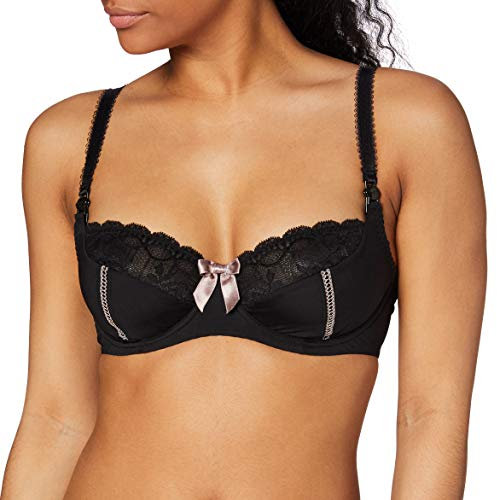Cache Coeur Soutien-Gorge de Grossesse et d'allaitement Diamond Noir