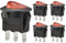 Heschen - 5 interruptores basculantes redondos de encendido y apagado, contacto único SPST, 3 terminales, certificado UL y VDE, 10 A. 250 V CA