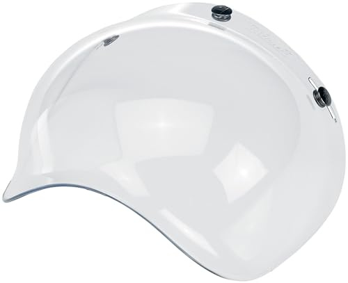 Visier Bubble Biltwell, transparent, beschlagfrei für Jet-Helme mit 3 Knöpfen!