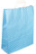 250 Papiertragetaschen 22+11x31cm Papiertüten Einkaufstüten Papier blau hellblau mit weißen Punkten, Motiv Punkte Pünktchen Polka Dots
