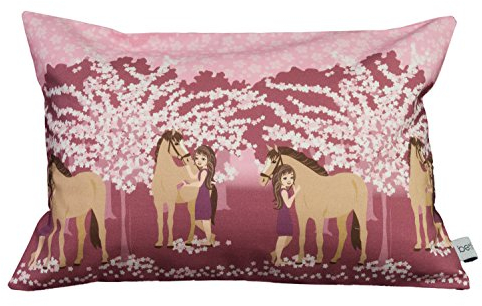 bettina bruder - Kuschelkissen Pferde Mädchen rosa - 30 cm x 20 cm