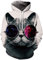 EUDOLAH Herren Slim Fit Kapuzenpullover 3D Druck Hoodie Weihnachten Winter Bunt mit Tasche (XXL-3XL, 3-Katze Sonnenbrille)