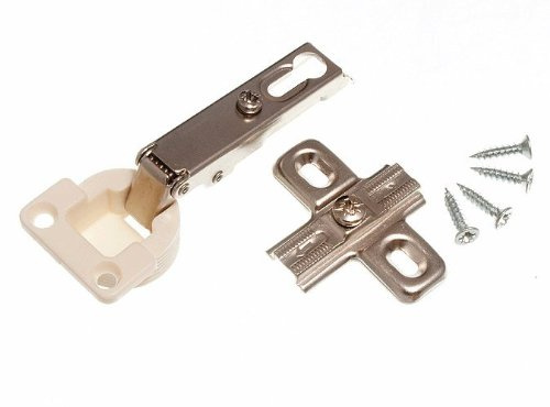 100 x Nylon Cup White Cabinet Door Cupboard Hinges 26MM 95°