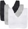 Vertvie Womens Strech Ohne Buegel Push up Yoga Sports BH Bra Top Set Fuer Fitnesstraining Polsterung 3er Pack(Schwarz/Weiß/Grau,XL)