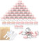60 Stück Döschen, PAMIYO 5ml Leerdose klarer Tiegel, Cremedose Leer Transparent Tiegel mit Schraubverschluss Reise Töpfchen Döschen Set, für Lotion, Creme, Mini-Kerzen, Kosmetik-(Rosa)