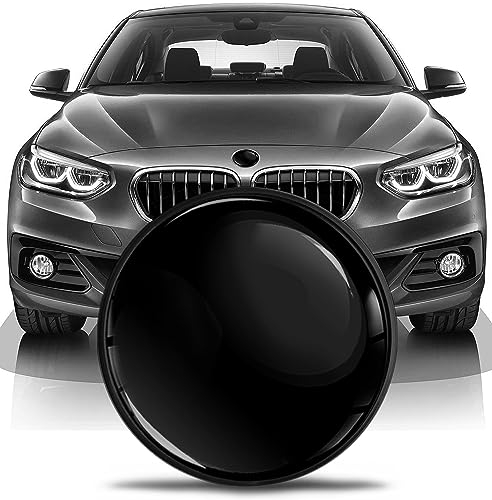 SkinoEu Tuning Emblem für Fronthaube und Kofferraum 82mm Kompatibel mit BMW Emblem 51147057794 Schwarz EN 28