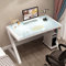 WYWL Scrivania per computer in vetro temperato, design moderno, struttura in metallo a forma di Z, ideale per casa, ufficio, studio e gioco