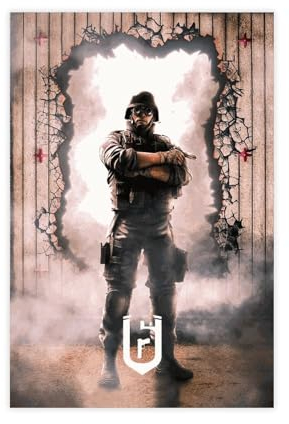 Game Rainbow Six Siege Operator Fuze Poster (6) Leinwand Poster Wandkunst Dekor Druck Bild Gemälde für Wohnzimmer Schlafzimmer Dekoration ungerahmt 30 x 45 cm