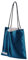 DGAZ Seide Designer Tasche für Damen, Luxus Handtasche Shopper mit Reißverschlusstasche, Groß Umhängetaschen Hobo Tasche (Blue Jean)