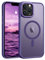 iPhone 13 Pro Max Case Compatible with MagSafe, SupVict Phone Case iPhone 13 Pro Max Magnetic Thin Translucent Matte Back, Shockproof Military Grade Protective Cover Case iPhone 13 Pro Max Dark Purple