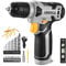 DEKOPRO 8V Cordless Drill - 3/8 Keyless Chuck, Built-in LED, Type-C Charge, 42pcs Accessories for Drilling and Screws