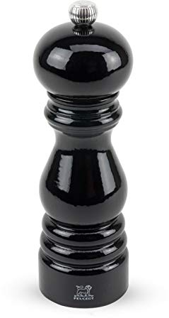 Dekomiro Peugeot 1870418/sme Paris Salzmühle schwarz 18 cm Geschenkset mit 100 gr. Luisenhaller Tiefen-Salz