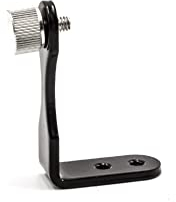 vhbw Universal L-Stativadapter für Ferngläser mit 1/4 Anschluss - Fernglas Stativ-Adapter, Schwarz, Silber