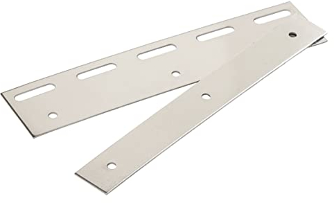 Kerbl Klemm- und Pendelleiste 300mm Edelstahl für PVC-Vorhang