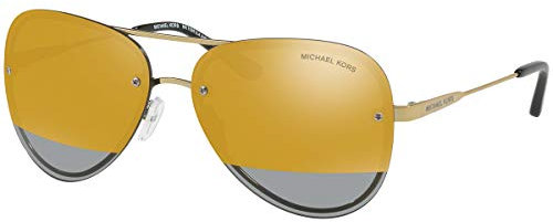 Michael Kors Damen La Jolla 11681Z 59 Sonnenbrille, Gold (Pale Gold/Tone/Blockgoldmirror)