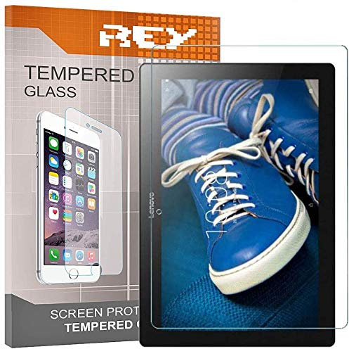 REY 2X Protector de Pantalla para Lenovo Tab 2 A10-30 10.1 / Lenovo Tab 2 A10-70 10.1, Cristal Vidrio Templado Premium, Táblet