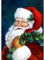 MXJSUA DIY 5D Diamond Painting by Number Kits Christmas Full Round Drill Diamond Painting Kits for Adults Diamond Painting Arts Christmas Picture Art Craft for Home Wall Decor Santa Claus 30x40cm