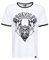 King Kerosin Herren T-Shirt Vinatge Ringer Optik Speed Devil Rundhals Kurzarm Regular Fit Speed Devil
