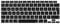MOSISO Keyboard Cover Only Compatible with MacBook Air 13 inch 2022 2021 2020 M1 A2337 A2179 Retina Display with Touch ID Backlit Magic Keyboard, Waterproof Protective Silicone Skin, Black